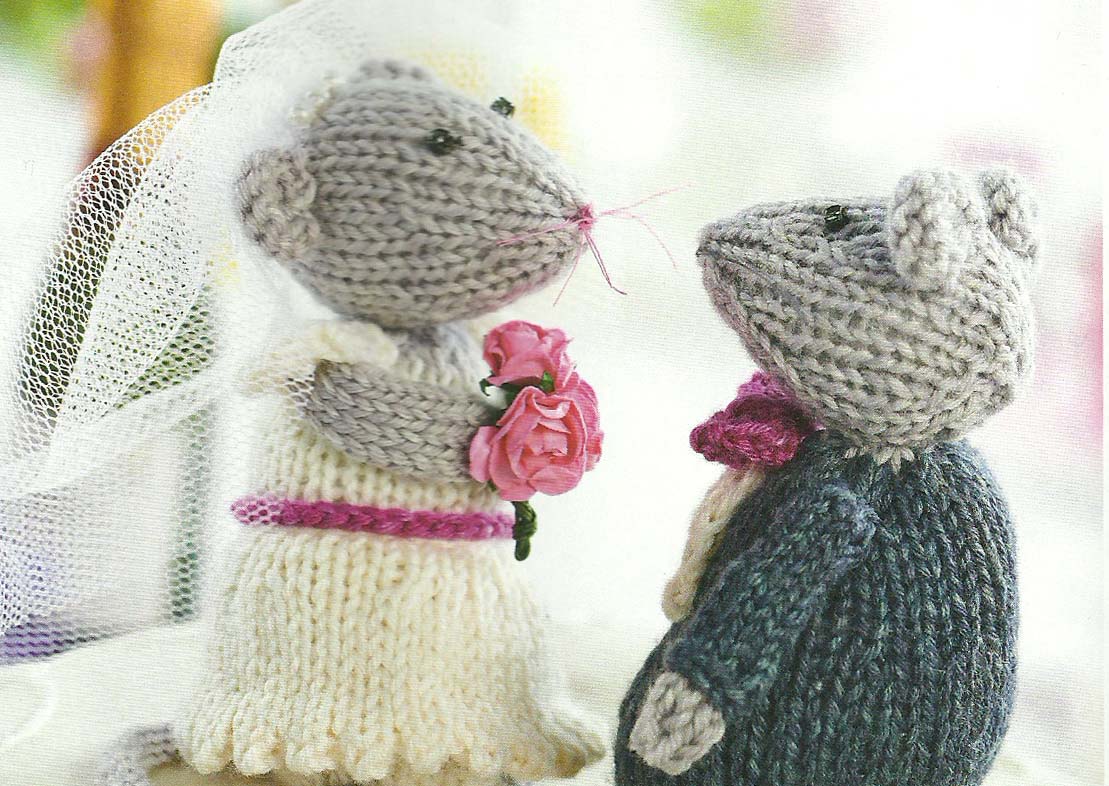 My Wedding Mice Knitting Pattern Freebie Jane Burns