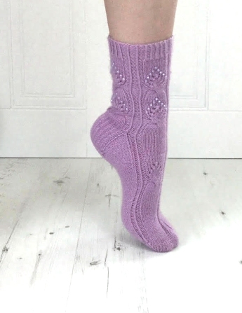 twisted love sock pattern